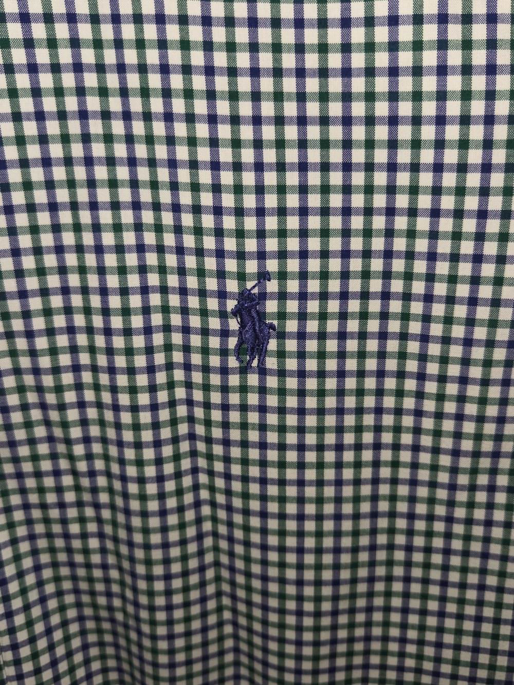 Ralph Lauren Blue & White Gingham Button-Down Shirt - Picture 2 of 5